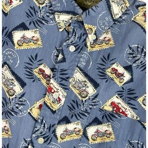VTG Natural Issue 2XL Hawaiian Classic Car‎ Motorcycle Aloha Short Sleeve XXL